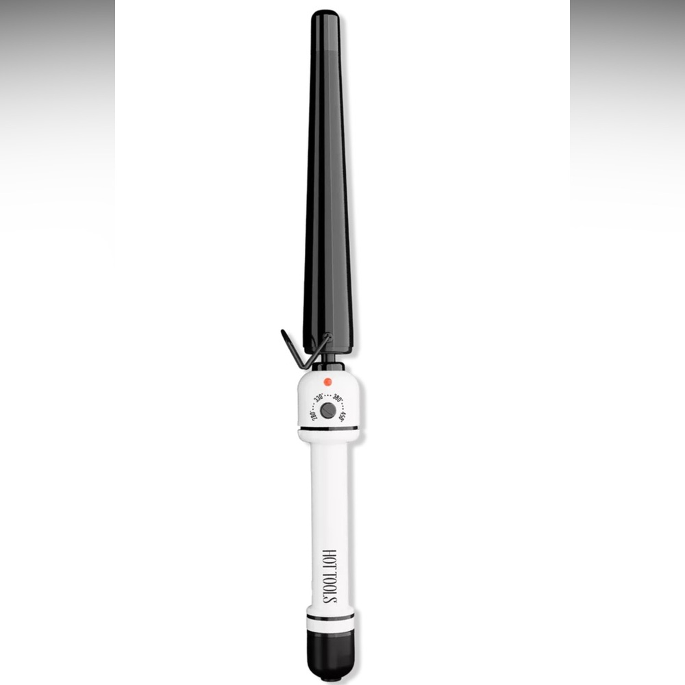 Professional Nano Ceramic 1-1/4” Flipperless Tapered Curling Wand